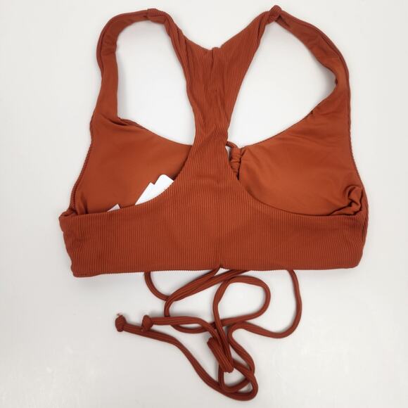 L*Space Dax Bikini Top in Amber Brown Size Small Racerback NWT - Picture 4 of 6